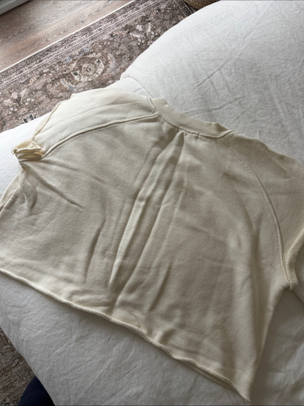 Eterne Terry Raglan Cutoff Top & Boyfriend Short - Picture 10 of 10